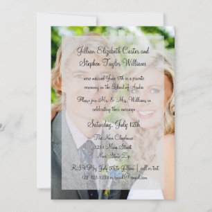 Photo Background Overlay - Wedding Announcement