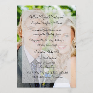 Photo Background Overlay - Wedding Announcement