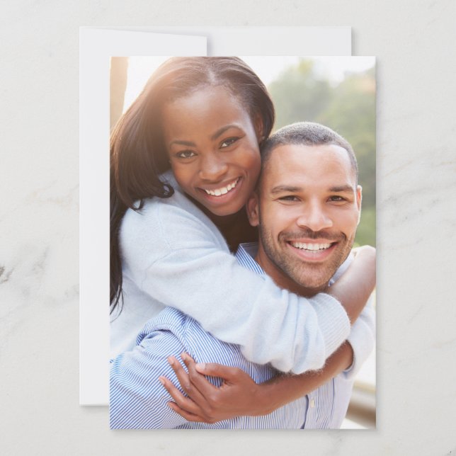 Photo Backing Card For Vellum Overlay Invitation (Front)