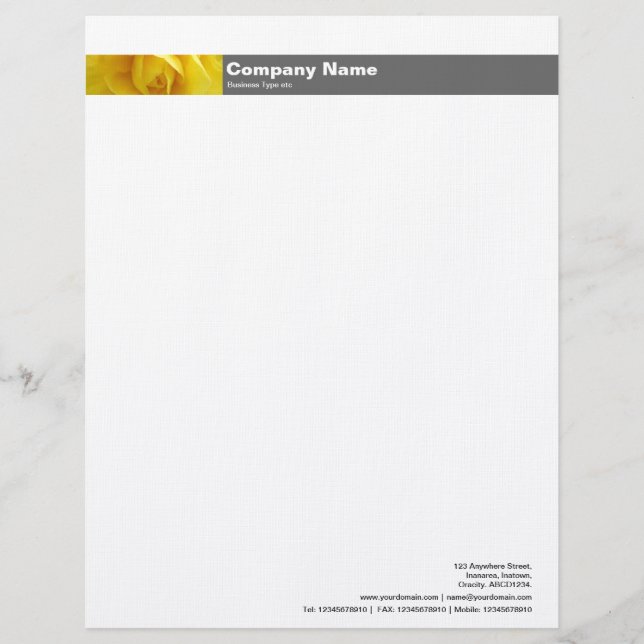 Photo Band v2 - Lisianthus Letterhead (Front)