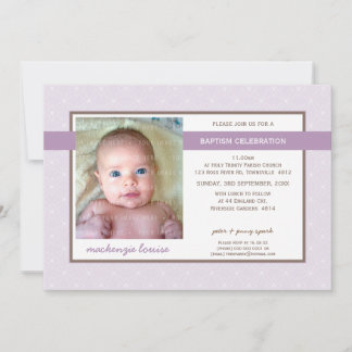 PHOTO BAPTISM INVITE :: glory 5L