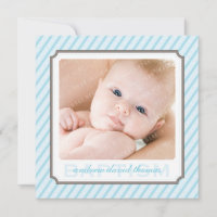 PHOTO BAPTISM INVITES :: candystripes 2SQ