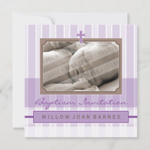 PHOTO BAPTISM INVITES :: stylishly 3SQ