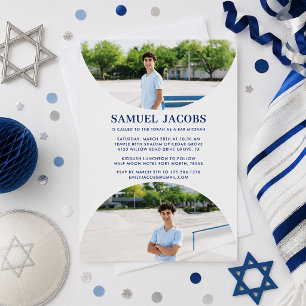 Photo Bar Mitzvah Invitation Modern