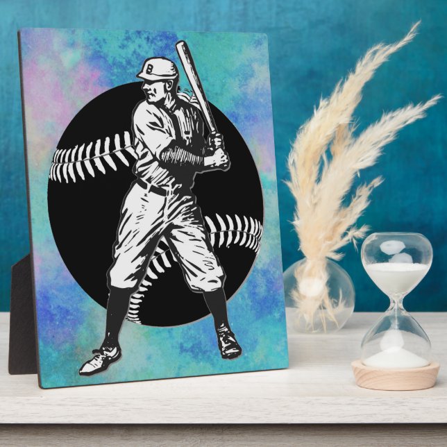 Photo Baseball : Plaque Vintage (Côté)