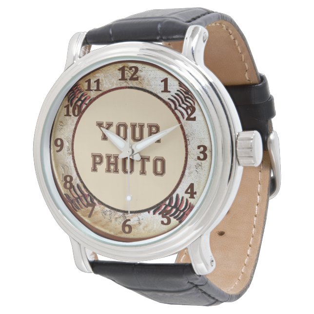 PHOTO Baseball Watches for Men and Boys (Angled)