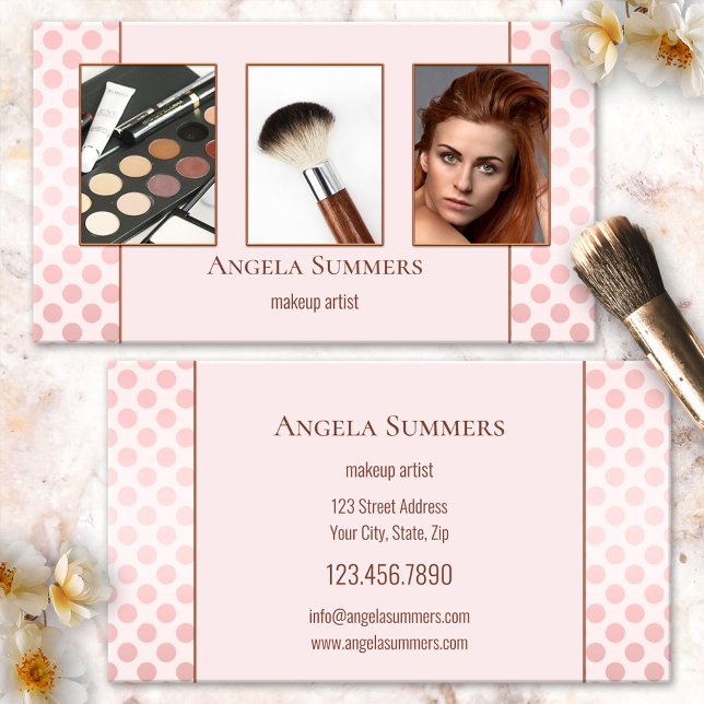 Photo Beautician Makeup Artist Business Card (Creator Uploaded)