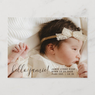Photo bébé Faire-part de naissance moderne