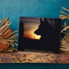 Belle plaque commémorative pour chien de berger al