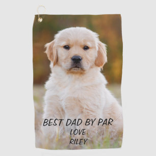 Photo Best Dad Personalized Golf Towel