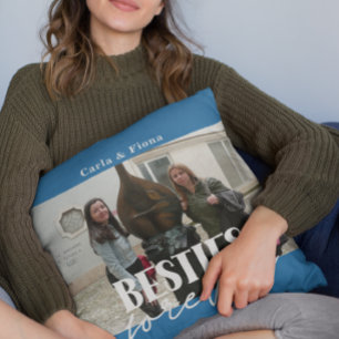 Photo Besties Best Friends Gift Throw Pillow