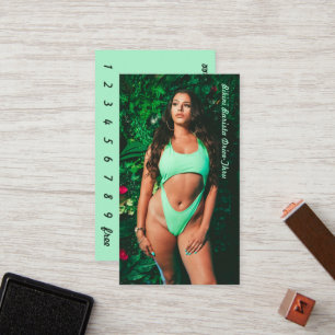 Photo Bikini Coffee Drive-Thru Loyalty Card