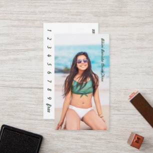 Photo Bikini Coffee Drive-Thru Loyalty Card