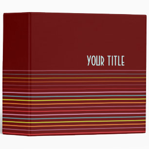 Photo binders or school binders