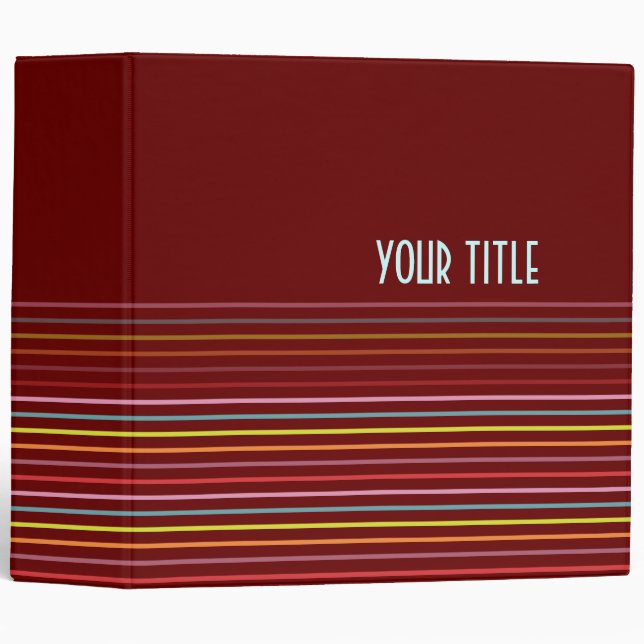 Photo binders or school binders (Front/Spine)