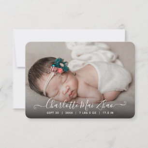 Photo Birth Announcement