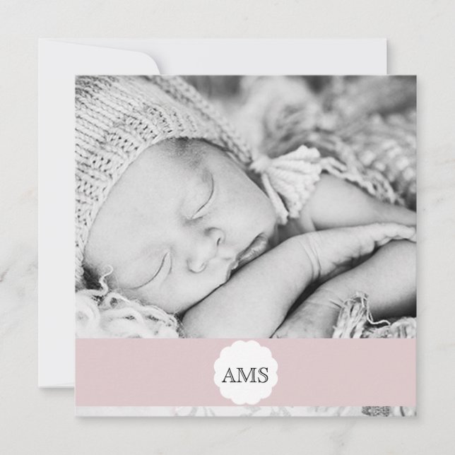 Photo birth announcement (Front)