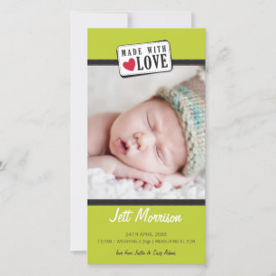 PHOTO BIRTH ANNOUNCEMENT :: made with love 1