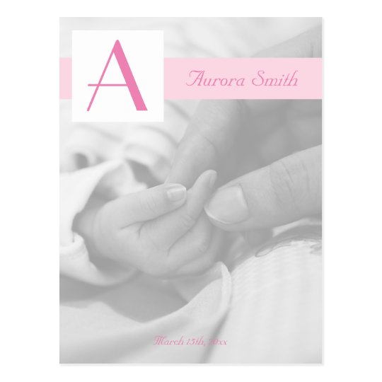 Photo Birth Announcement Postcard