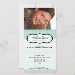 PHOTO BIRTHDAY INVITATIONS :: delicious 3
