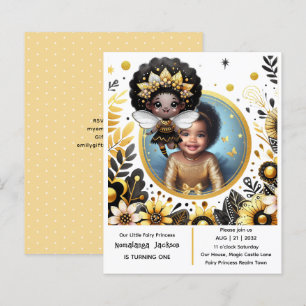 Photo Birthday Little Black Fairy African Princess