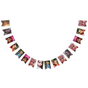 PHOTO BIRTHDAY PARTY BUNTING BANNER