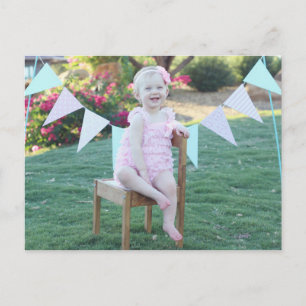 Photo Birthday Thank You Card