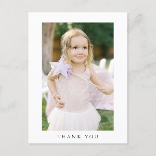 Photo Birthday Thank You Post Card