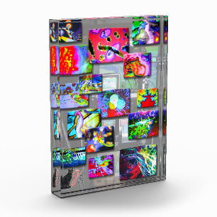 Photo Bloc Acrylique Illustration Couleur Snaps