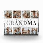 Bloc de photos de petits-enfants de grand-mère