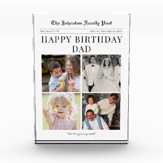 Photo Block Birthday Photo Collage for Dad