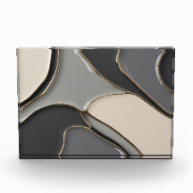 Photo block in stylish abstract graphic