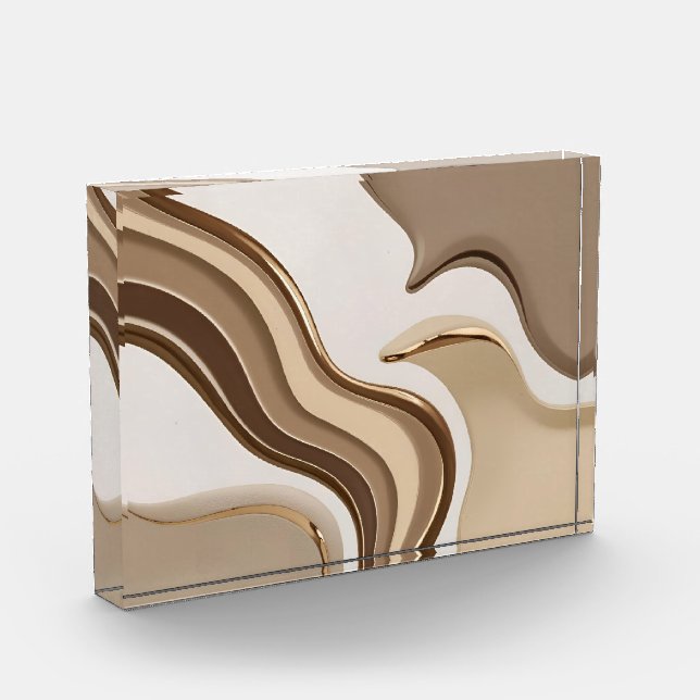 Photo block in stylish abstract graphic (Left)