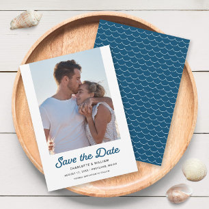 Photo Blue Waves Enregistrer la carte Date