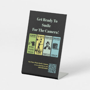 Photo Booth Company Event Vintage Pedestal Sign