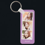 Photo Booth Editable Colour Custom Photo Keychain<br><div class="desc">Keep your keys safe and spectacular with a personalized keychain. Designed by Berry Berry Sweet,  Modern Stationery and Personalized Gifts. Visit our website at www.berryberrysweet.com to see our full product lines.</div>