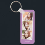 Photo Booth Editable Colour Custom Photo Keychain<br><div class="desc">Keep your keys safe and spectacular with a personalized keychain. Designed by Berry Berry Sweet,  Modern Stationery and Personalized Gifts. Visit our website at www.berryberrysweet.com to see our full product lines.</div>
