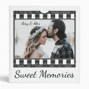 Photo booth film strip personalized photo template binder