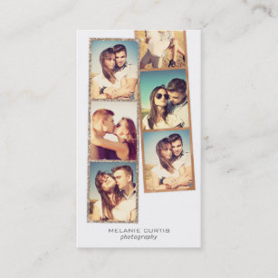 Photo Booth Film Strips Photography Business Card