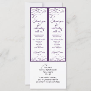 Photo Booth Frame Inserts Beloved (Plum)