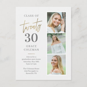 Photo Booth Graduation Party Invitation Postcard