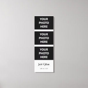 Photo Booth Photo Strip Custom Photography Collage Canvas Print