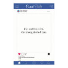 Photo Booth Prop Frame Poster Blue