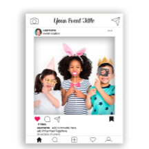 Photo Booth Prop Frame Poster Social Media Design