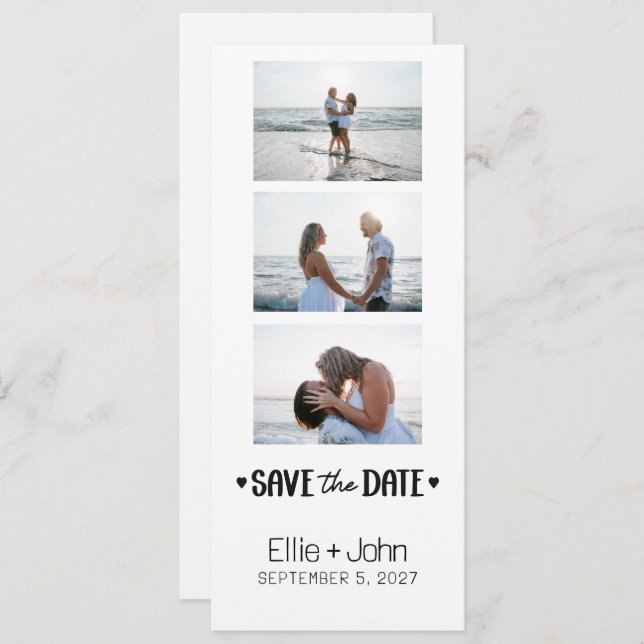 Photo Booth Save the Date Card (Front/Back)