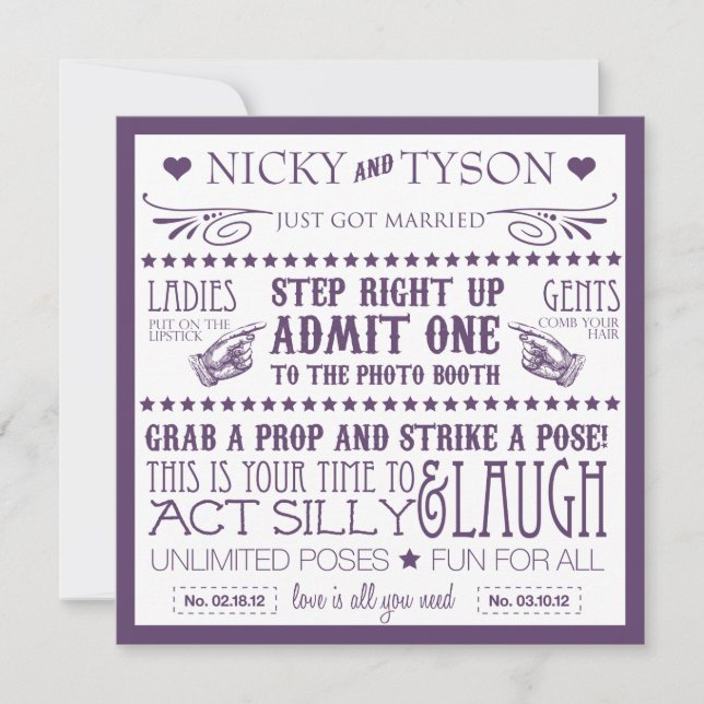 Photo Booth Signage (Front)