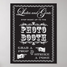 Photo Booth Strike A Pose Sign