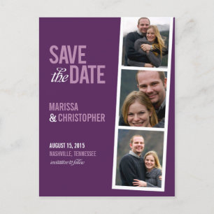 Photo Booth Style Save The Date Card