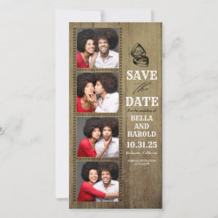 Photo Booth Theme Rustic Country Save the Date