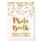 Photo Booth Wedding Sign Pink Gold Stripes